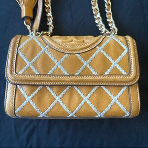 Tory burch Fleming pop small crossbody bag with tassel and storage bag